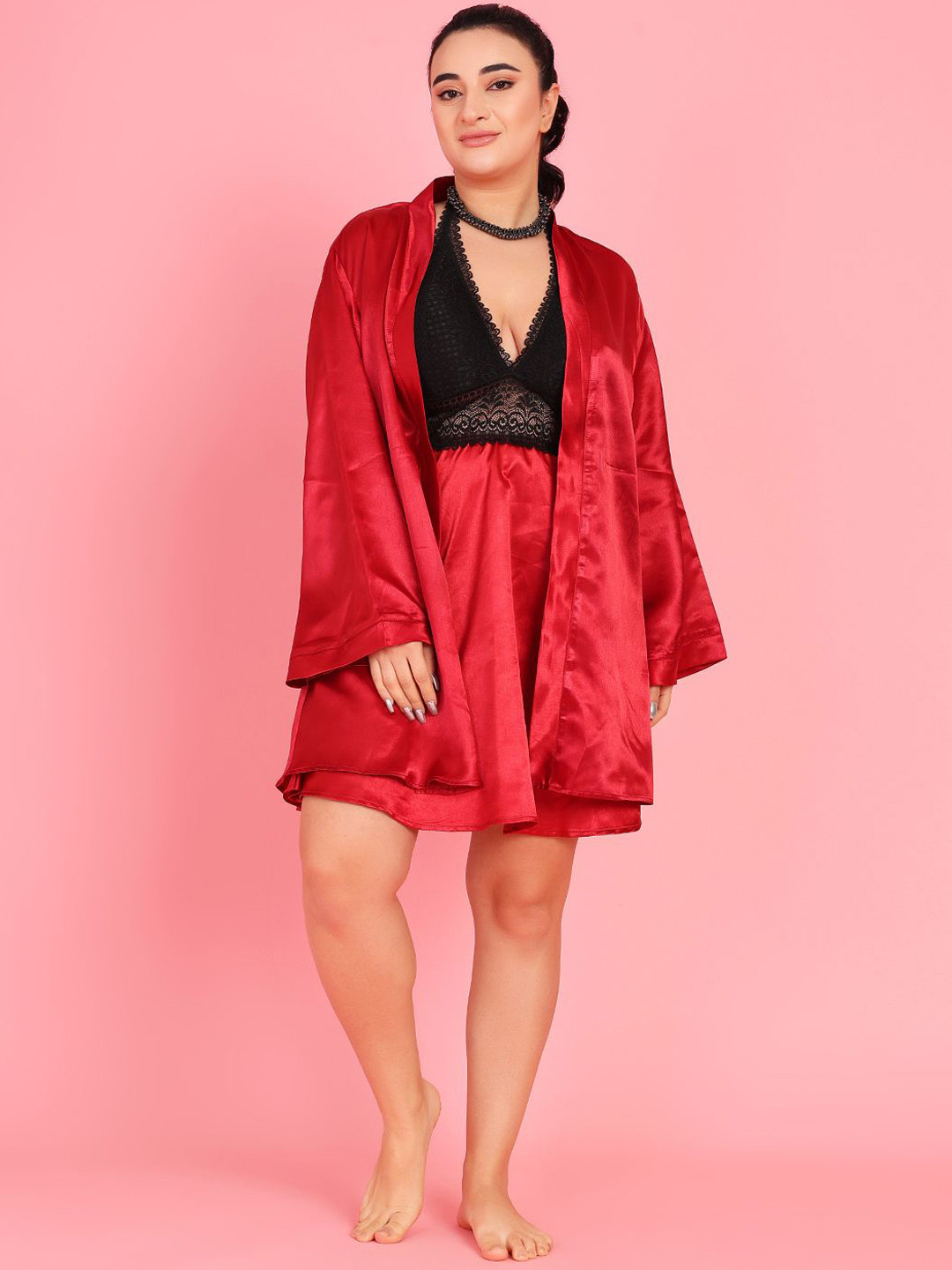 Da Intimo Women Satin Baby Doll