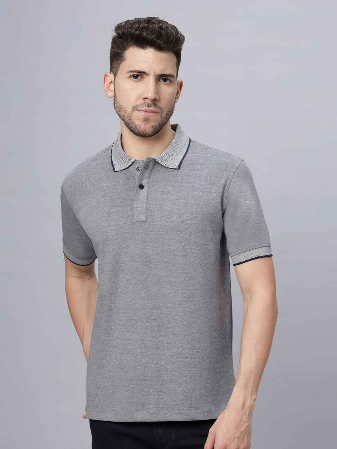 NEON CHILLIE Men Solid Round Neck Cotton Lycra Oversized T-shirt