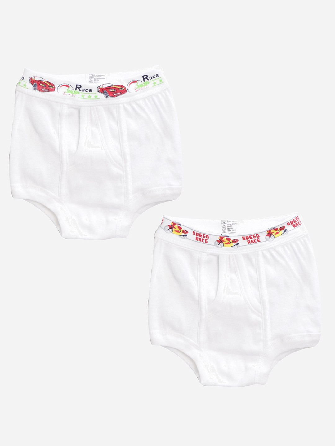 Bodycare Kids Boys Pack Of 2 Trunk White VAN: KIA303-PK007_P2