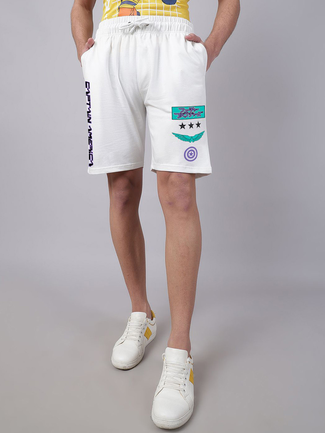 Free Authority Men Captain America Regular Fit Shorts