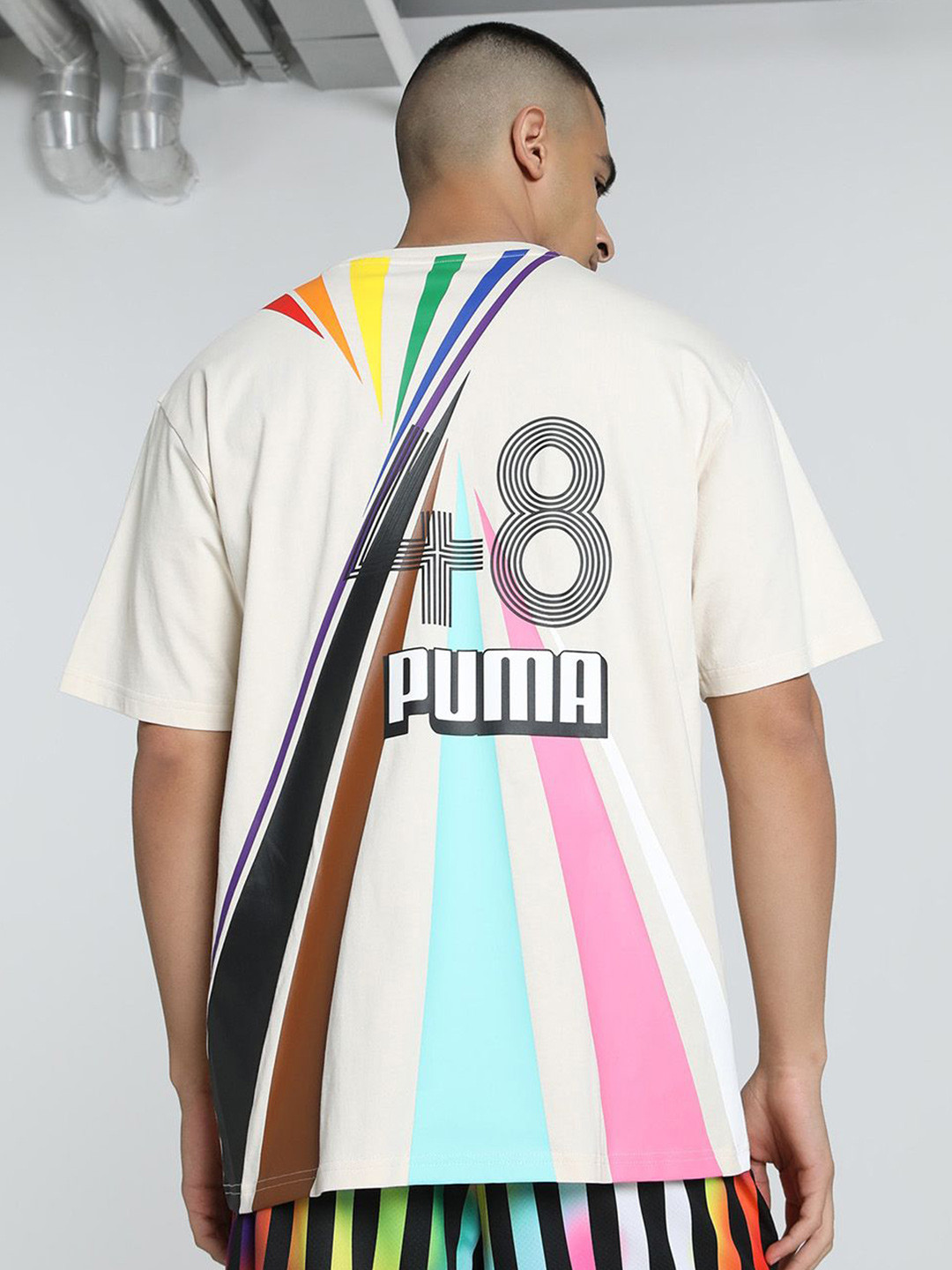 Puma Equal Love Confederation Graphic Printed Relaxed Fit Pure Cotton T-Shirt