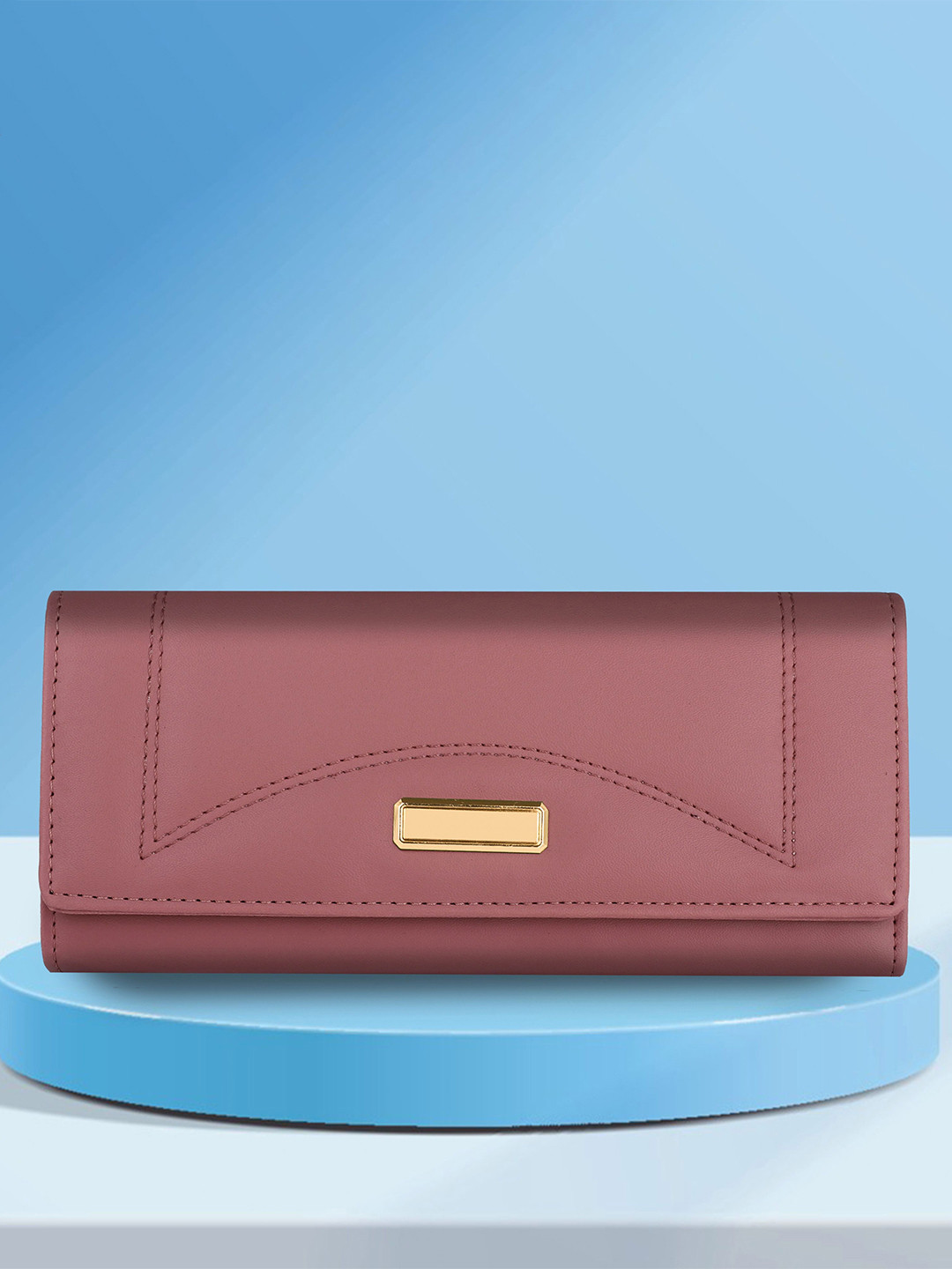MR. RAAQ Creation Women Textured Two Fold Wallet with Passport Holder