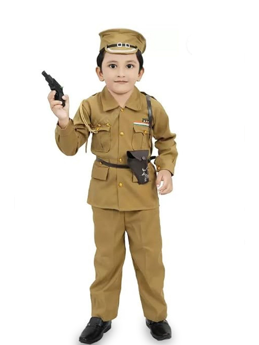 itsmycostume Kids Police Costume Set Shirt With Trouser & Accessories