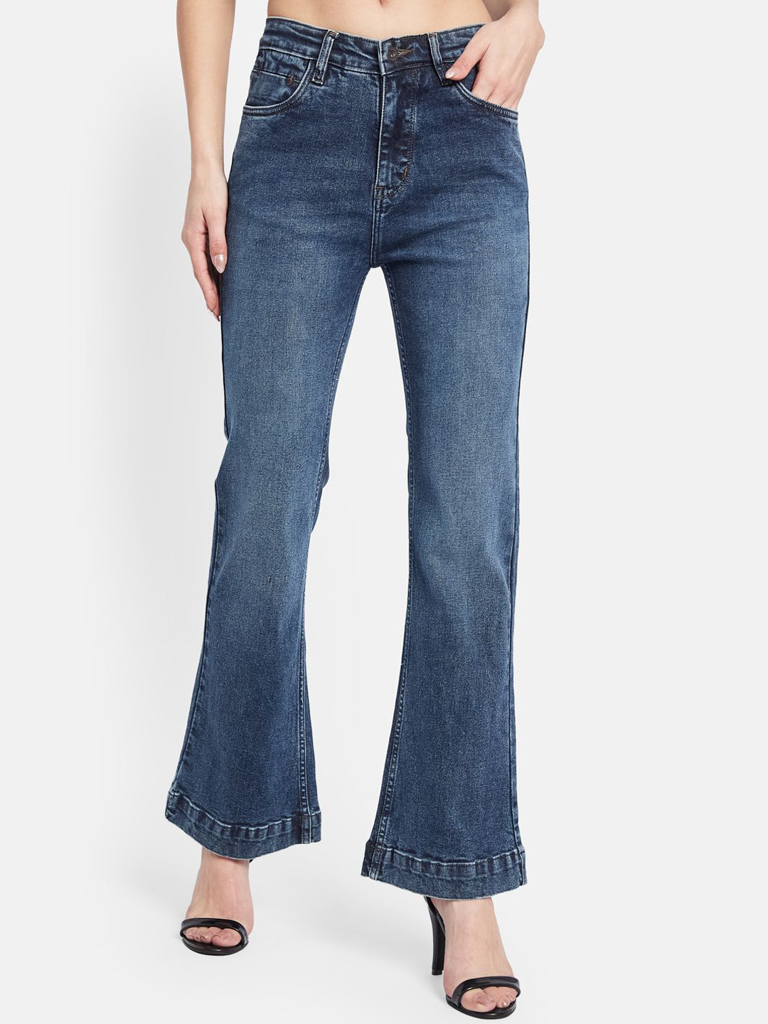 METTLE Women Light Fade Stretchable Jeans