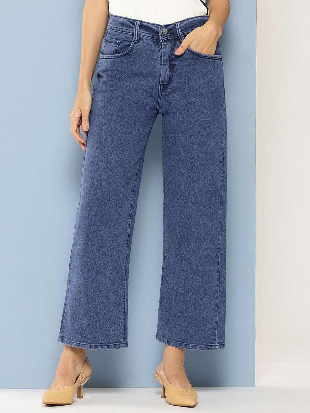 CORSICA Women Wide Leg Cropped Jeans