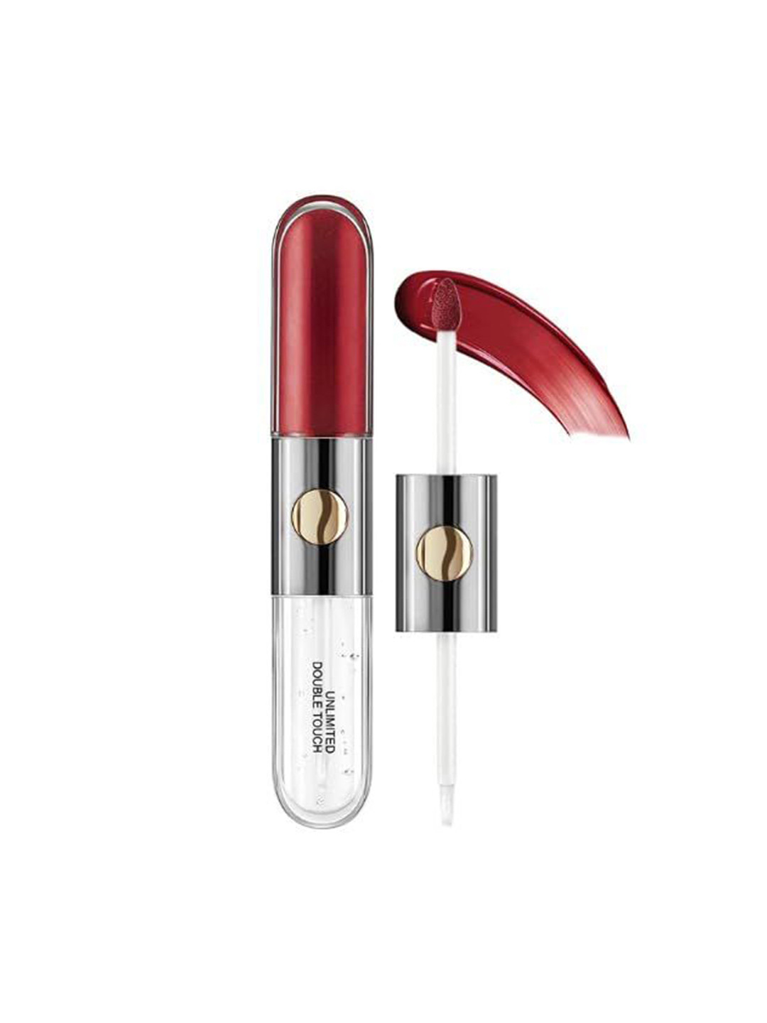 VBA 2-in-1 Long Lasting Matte & Clear Liquid Lipstick & Lip Gloss - 15 ml - Red