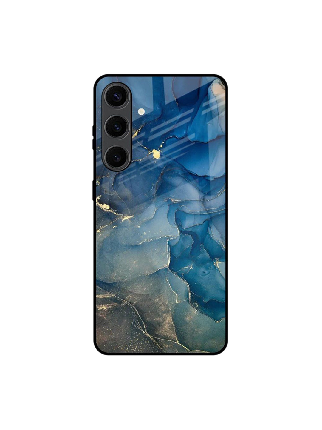 QRIOH Blue Cool Marble Real Printed Samsung Galaxy S24 Plus Back Case