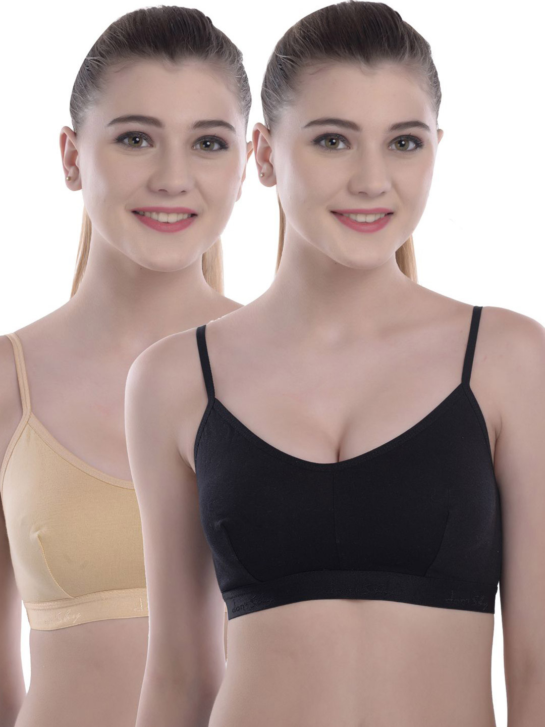 don't Shy Pack Of 2 Non Padded Non-Wired Full Coverage Bra
