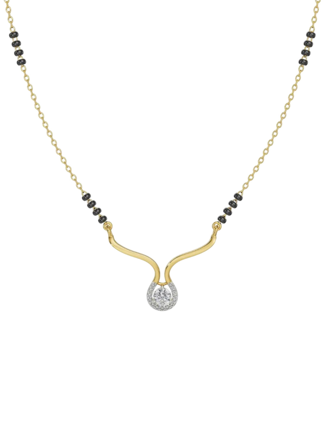 Emori Keerat Lab Diamond in 14KT Gold Mangalsutra