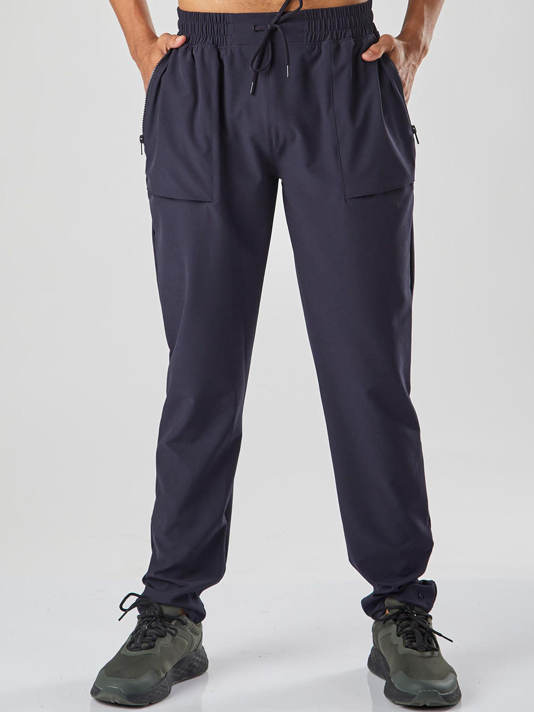 Decathlon DOMYOS Men Dark Blue Quick Dry Gym Trackpant