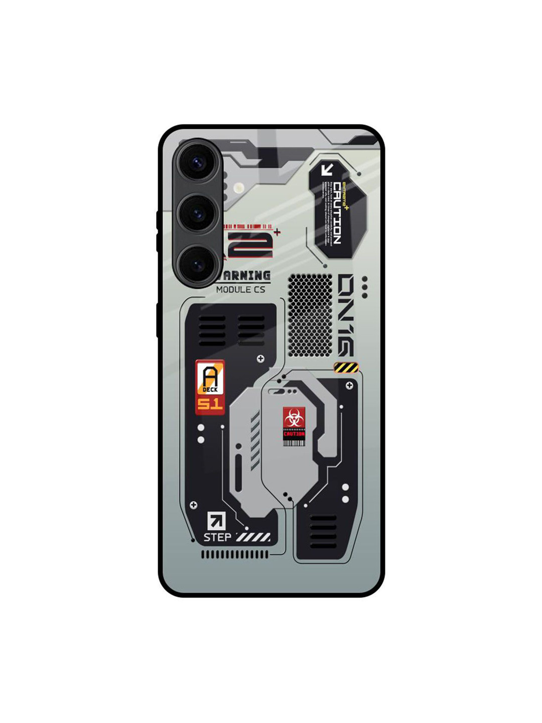 QRIOH Techno Vibes Printed Samsung Galaxy S24 Plus Back Case