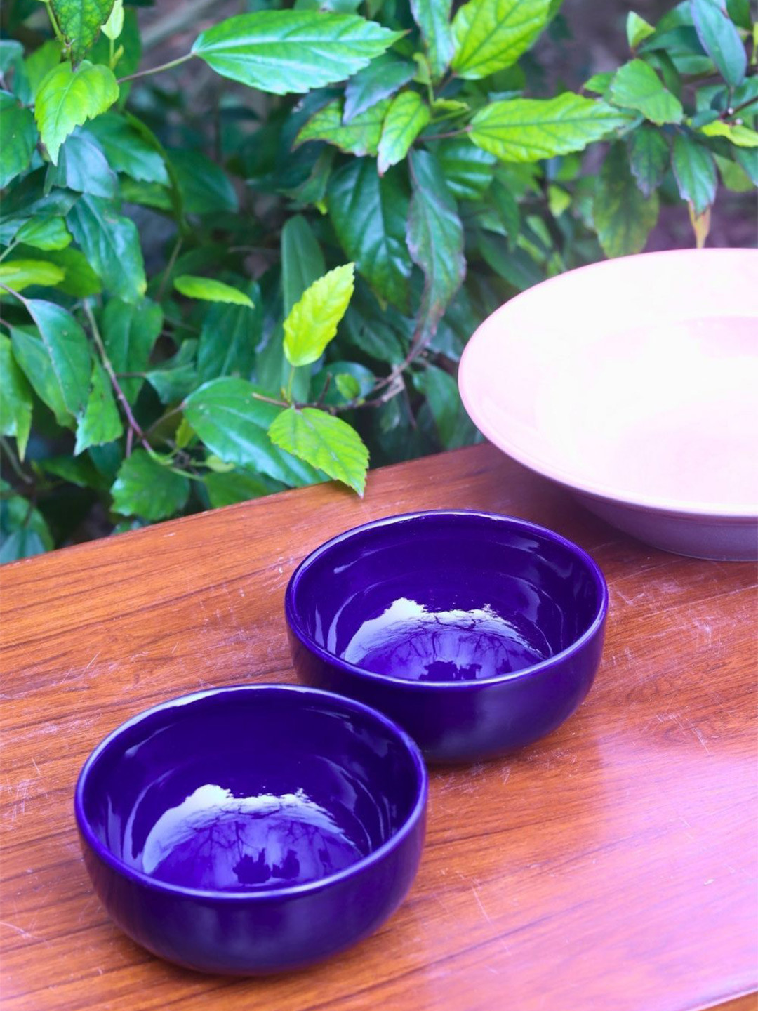 WEAVING HOMES Royal Blue Snack Bowl