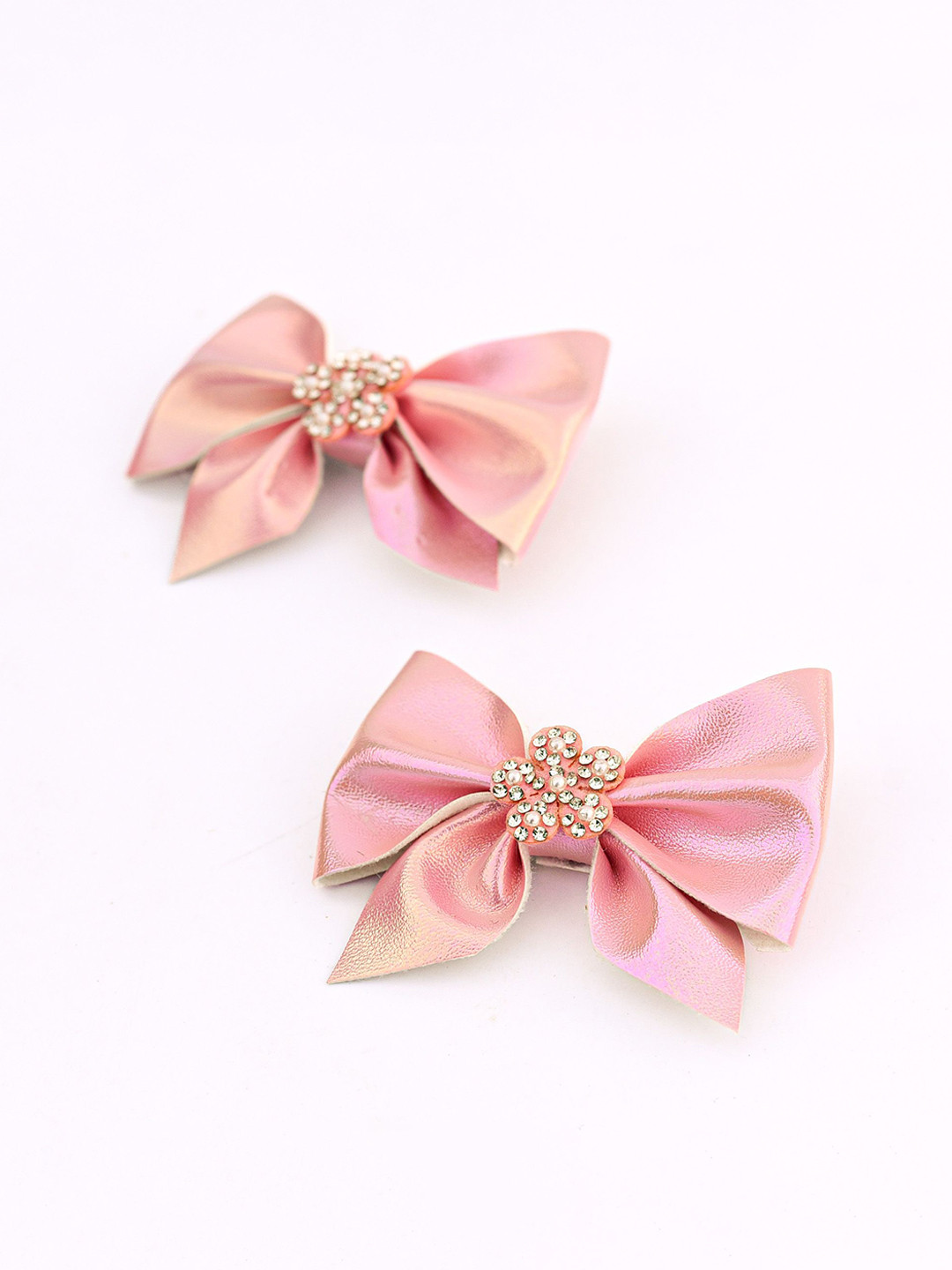 Daizy Girls Shimmer Bow Hairclip_Baby Pink