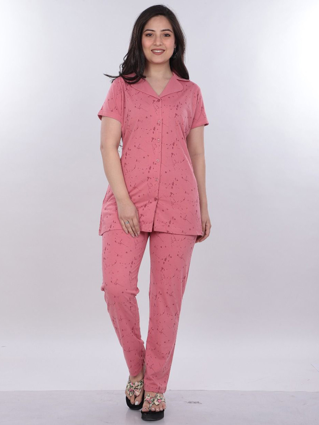 CLINT Women Printed Night suit
