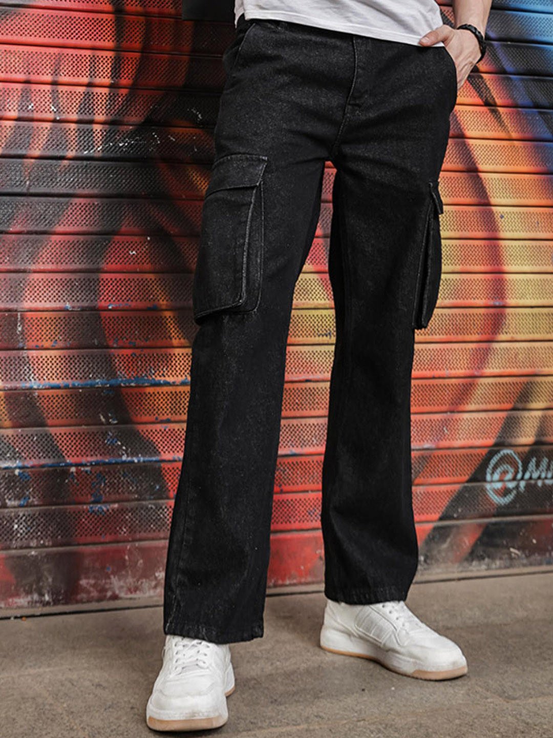 W.T.F - Witnessing True Fashion Men Comfort Relaxed Fit Cargo Styles Jeans