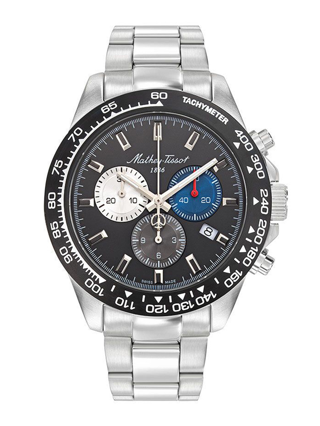 Mathey-Tissot Swiss Made Men Mathy Chess Quartz Black Dial Analog Watch H938CHAN