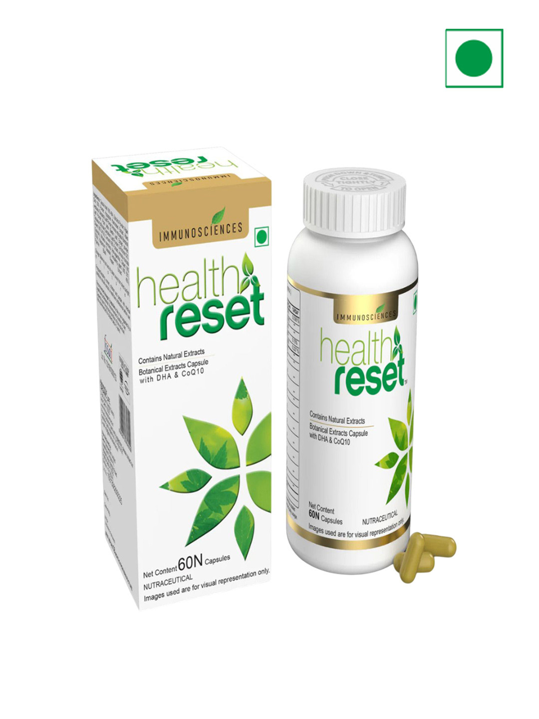 Immunosciences Health Reset Immunity Booster Capsules - 60 Capsules