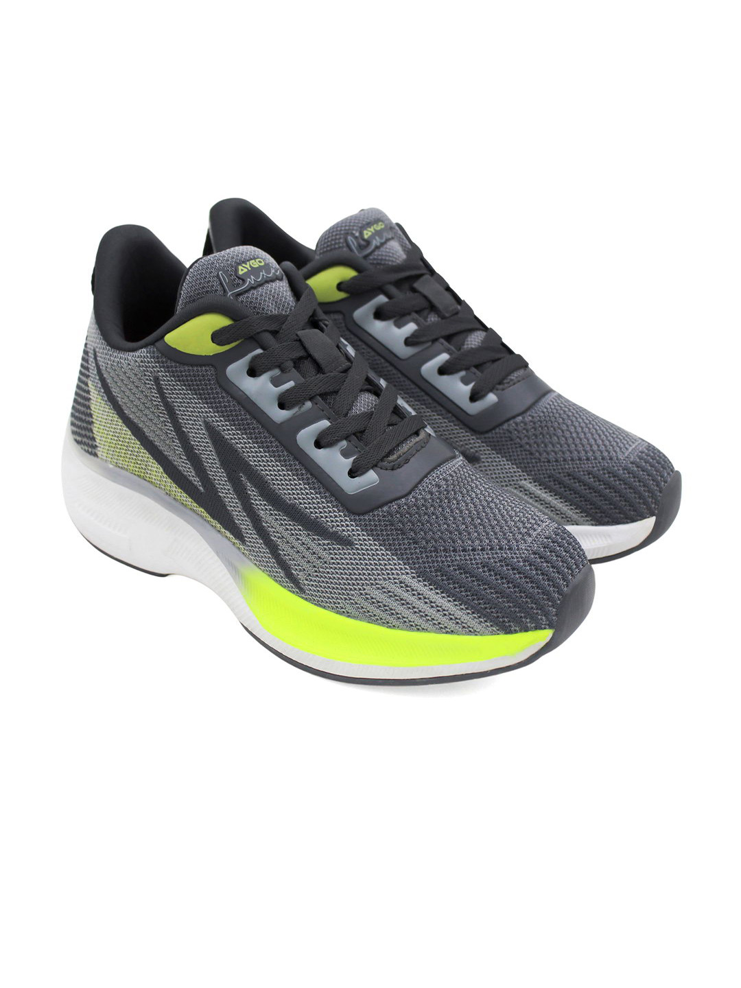 AYGO Men Textile Running Non-Marking Shoes