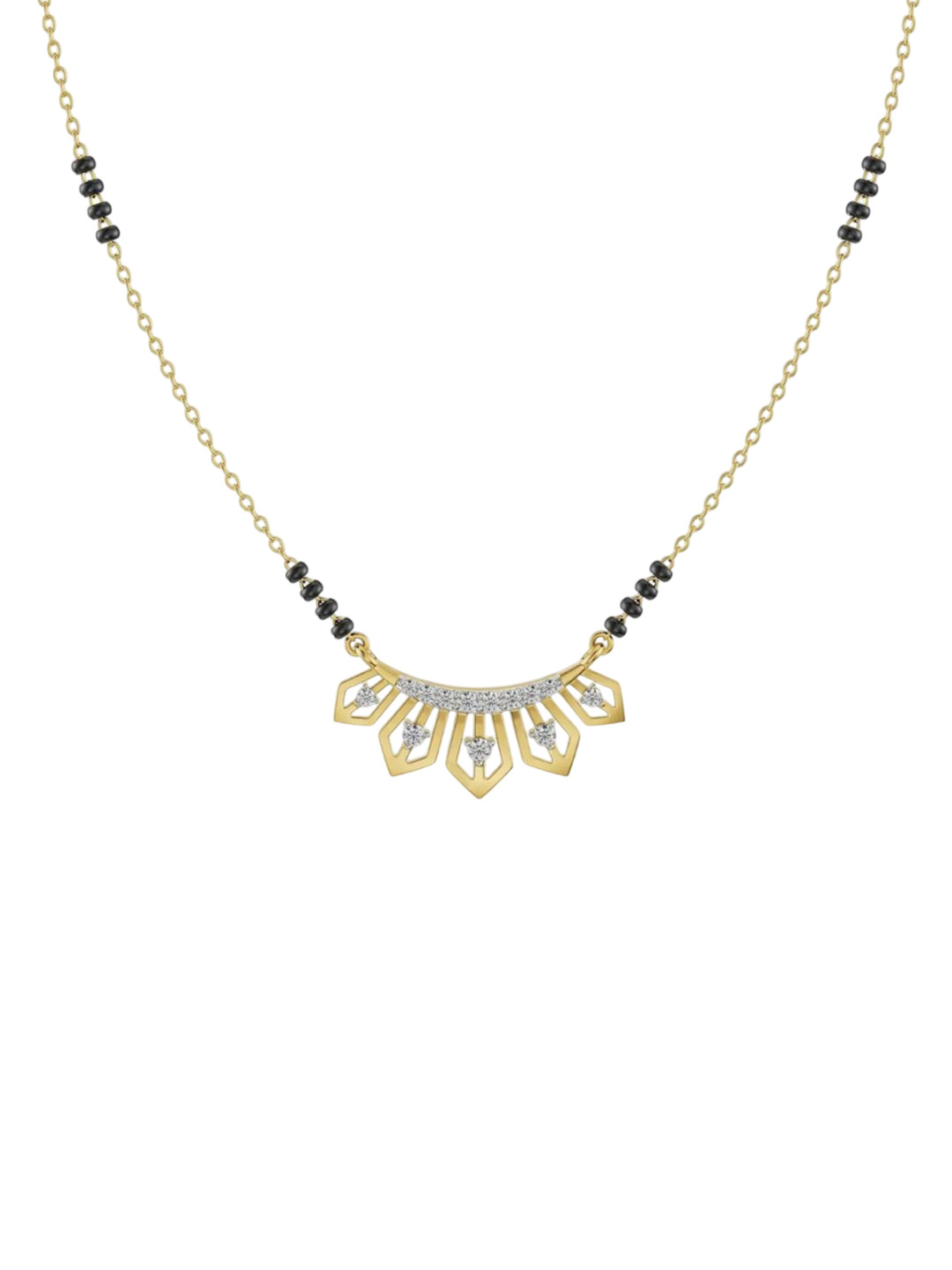 Emori Jiya Lab Diamond Mangalsutra in 18KT Gold