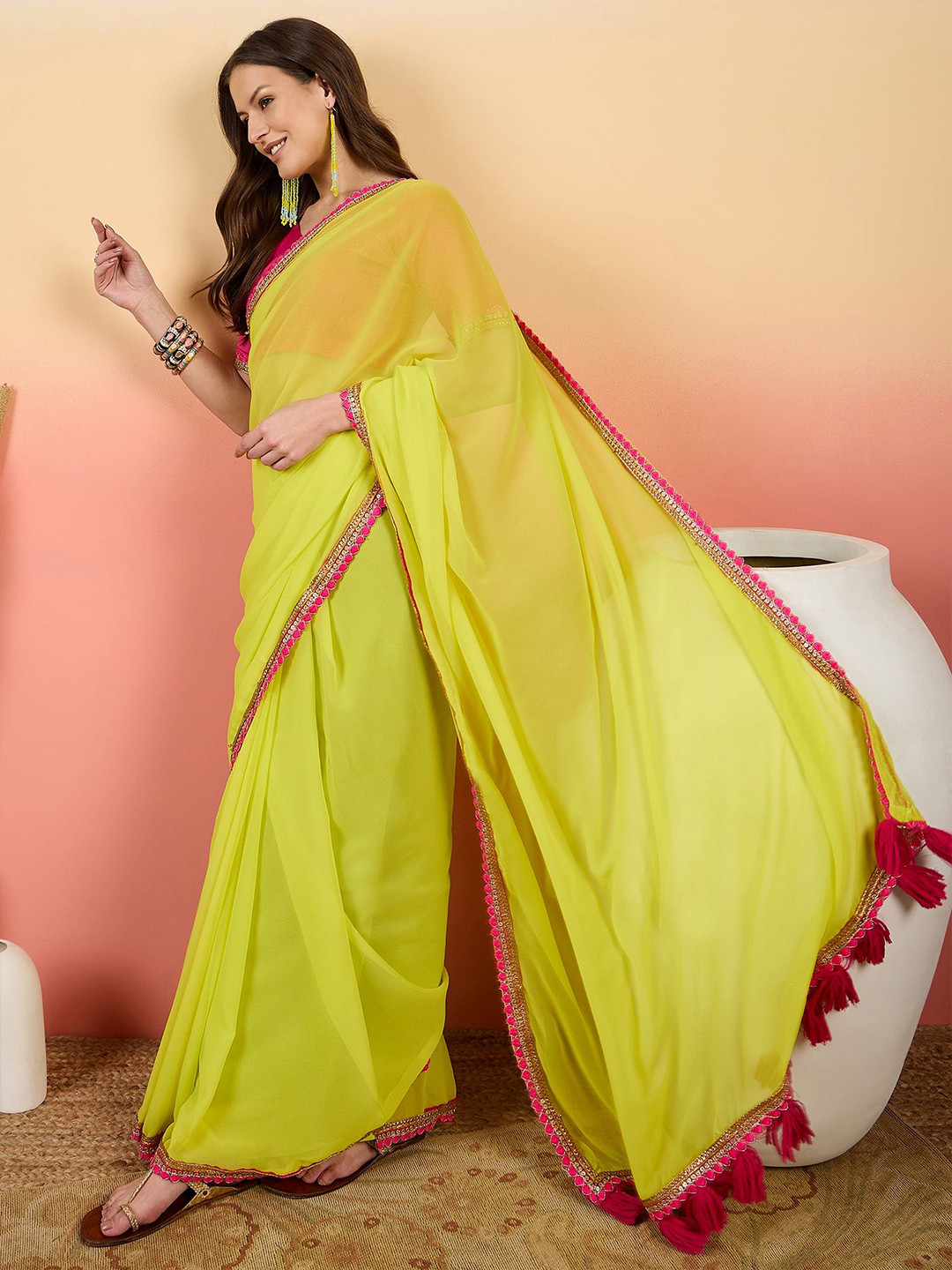 Sangria Embroidered Saree