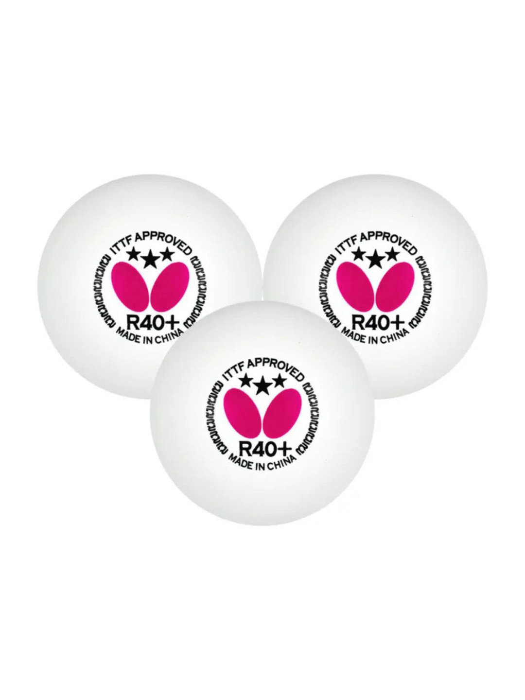 butterfly Pack Of 3 Table Tennis Balls