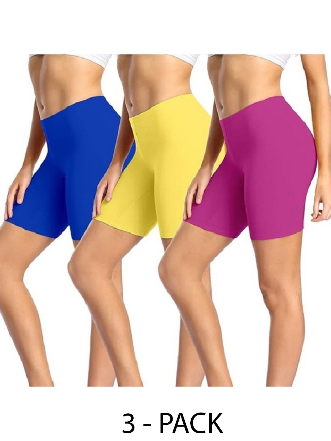 Diving Deep Women Pack of 3 Cotton Assorted Boy Shorts Briefs