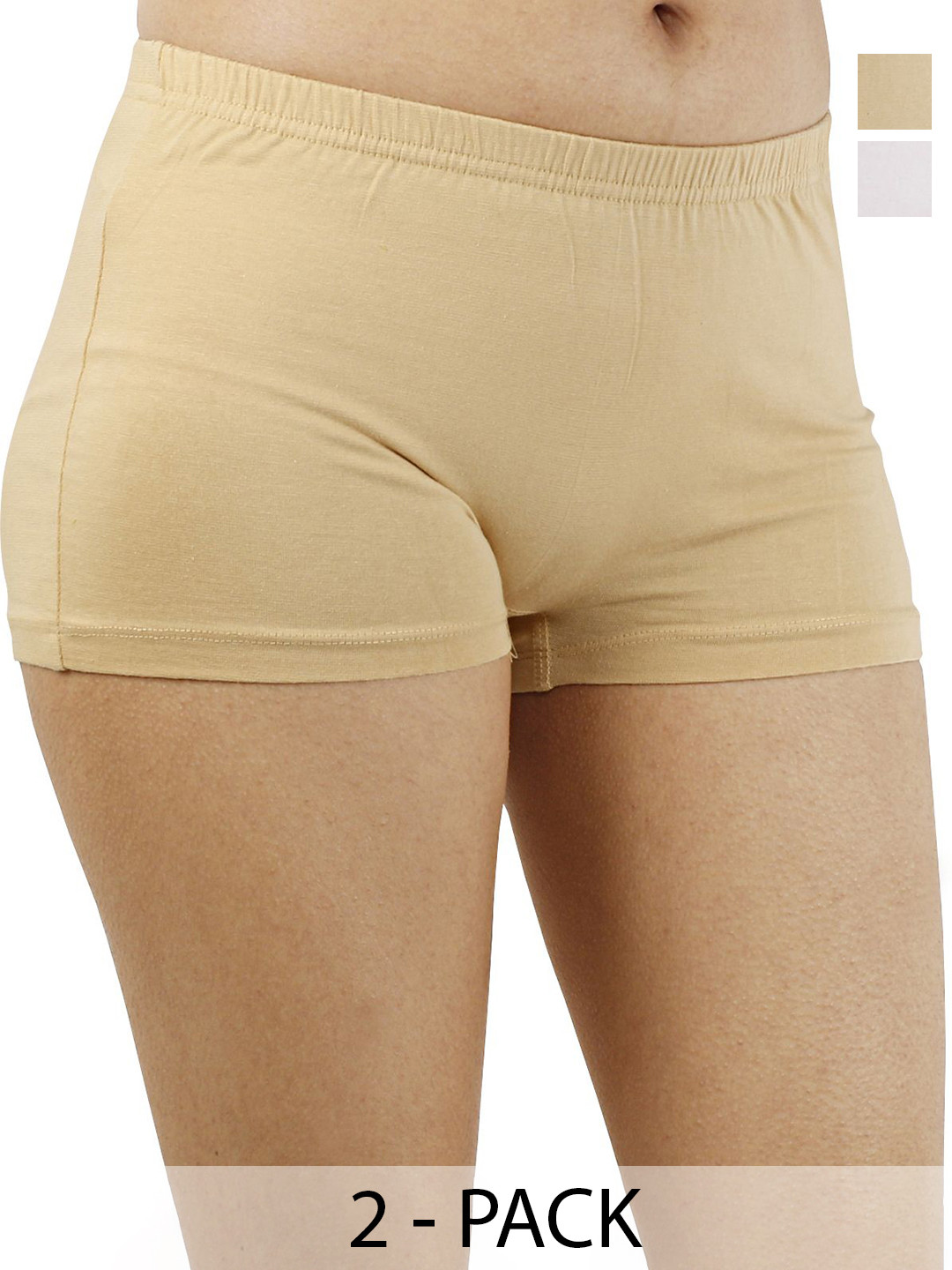 Diving Deep Women Pack of 2 Assorted Plus Size Boy Shorts Briefs