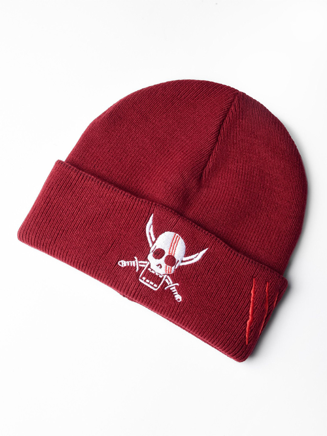 COMICSENSE Unisex One Piece Anime Scar Embroidered Acrylic Beanie