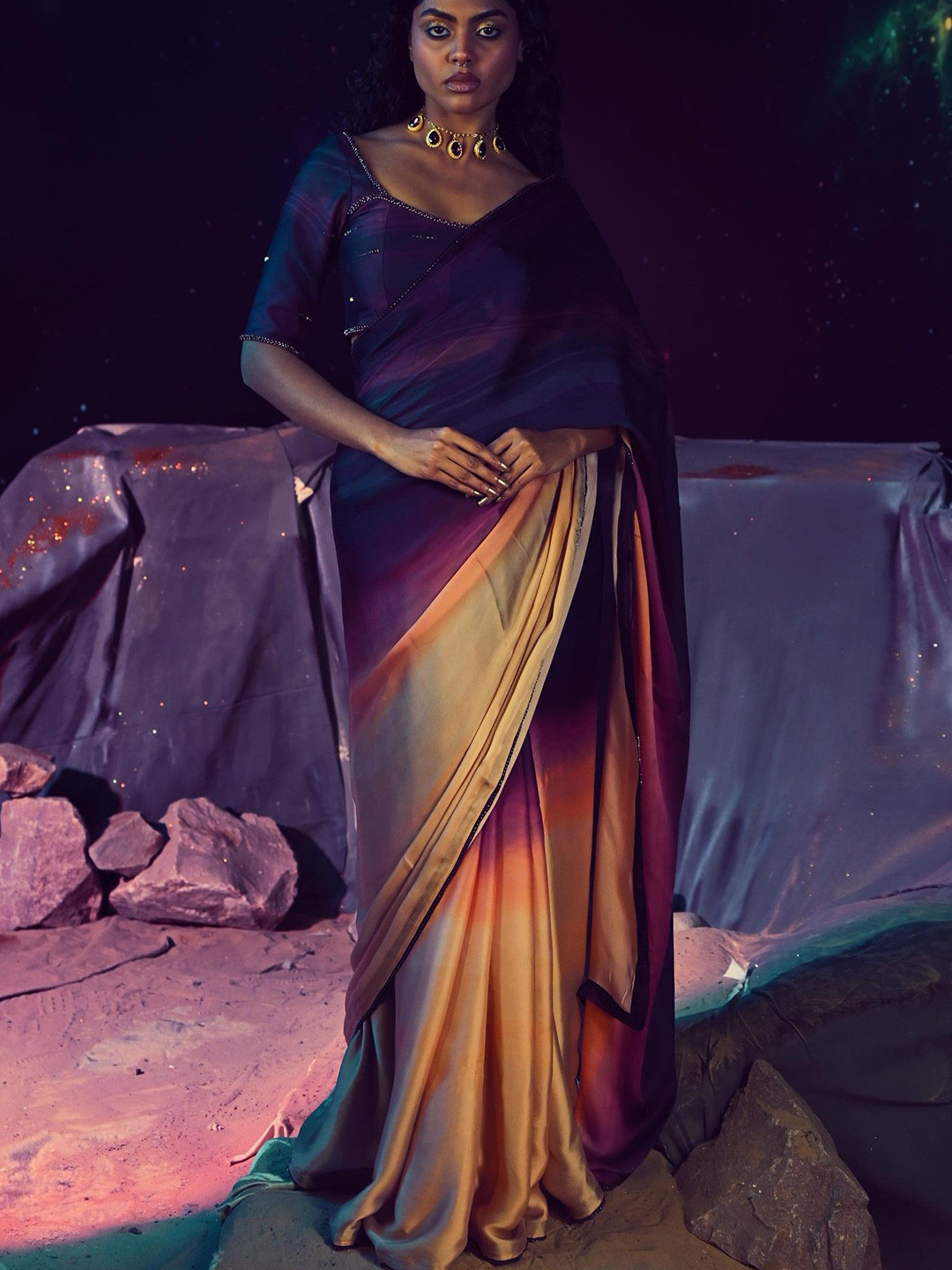 Baise Gaba Kashitij Saree Set