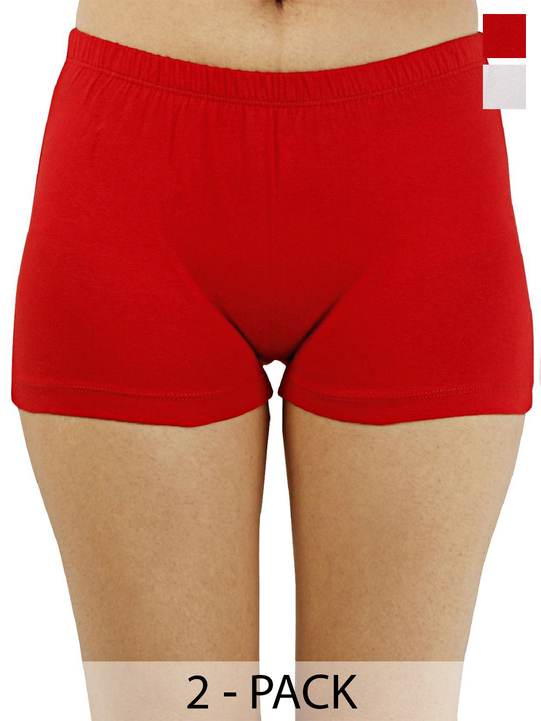 Diving Deep Women Pack of 2 Cotton Boy Shorts Briefs