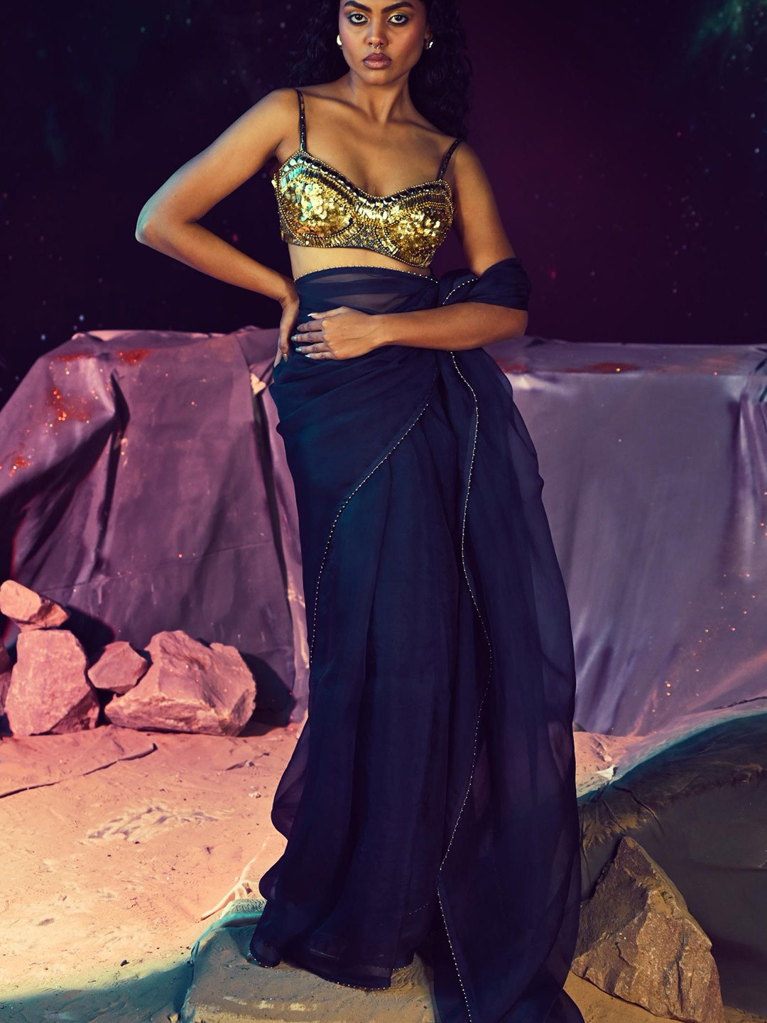 Baise Gaba Stellar Set Saree