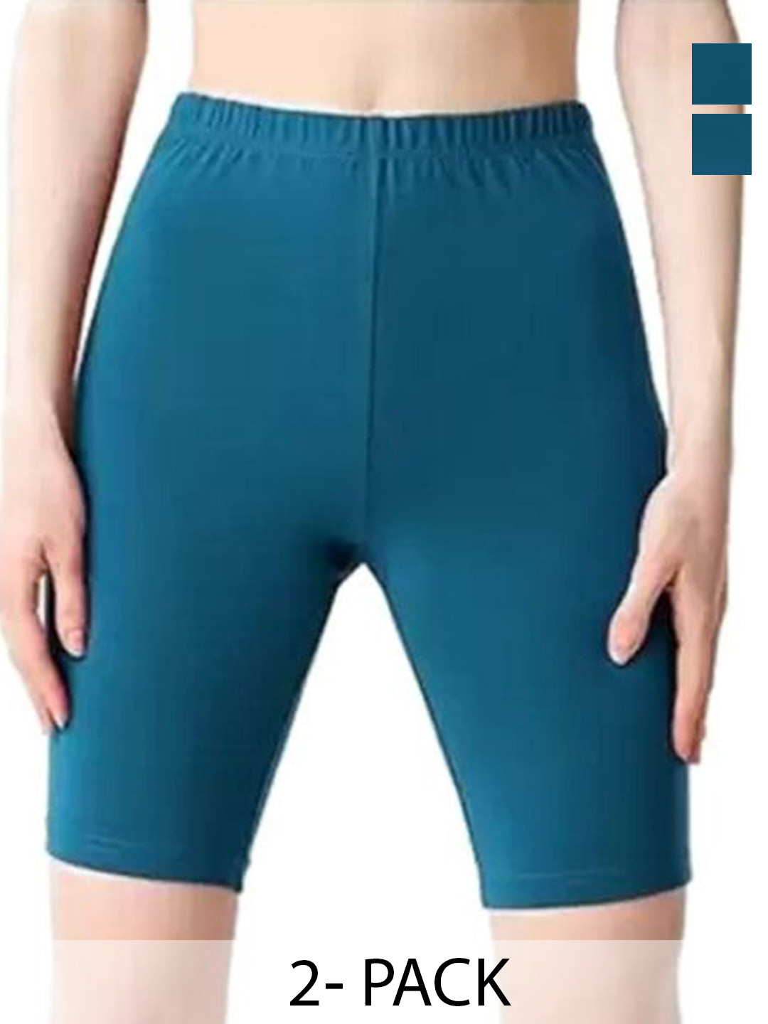Diving Deep Women Pack of 2 Cotton Assorted Plus Size Boy Shorts Briefs