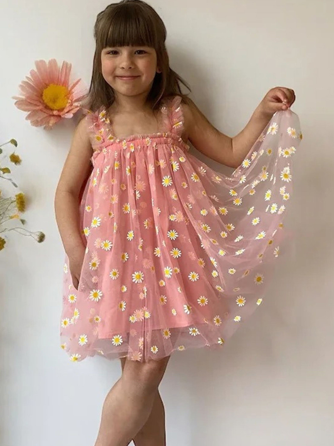 TotzTouch Baby Girls Printed Party Dress