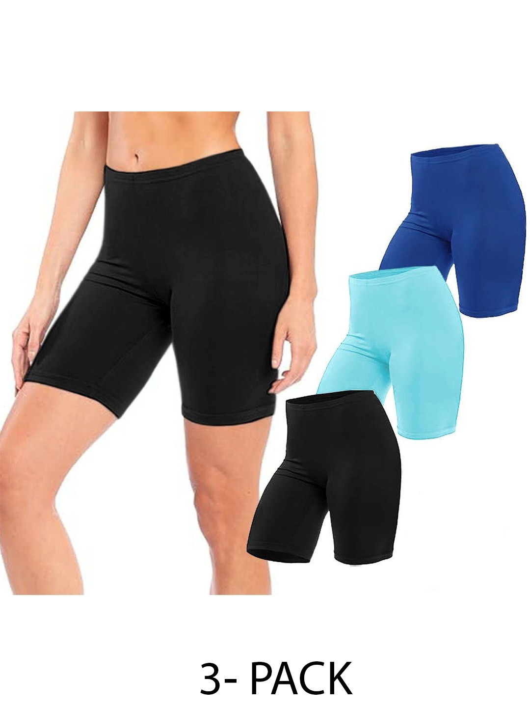 Diving Deep Women Pack of 3 Cotton Low-Rise Boy Shorts Briefs