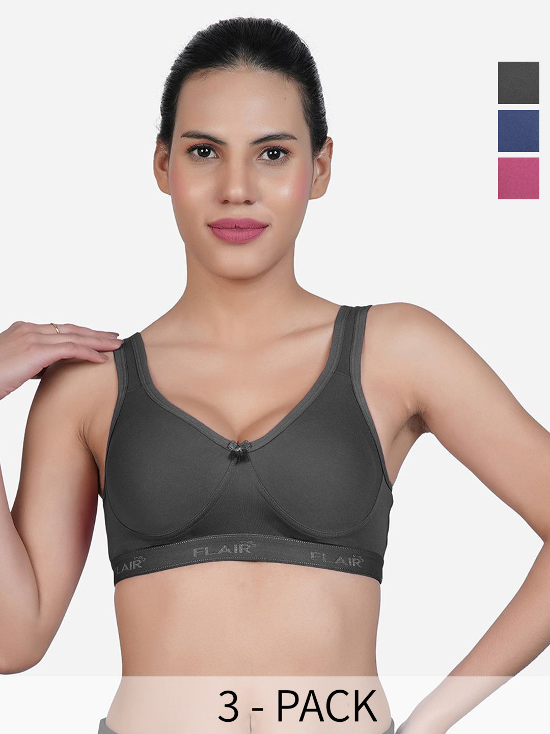 SHYAM SONS FLAIR Anika Pack Of 3 Full Coverage Bra