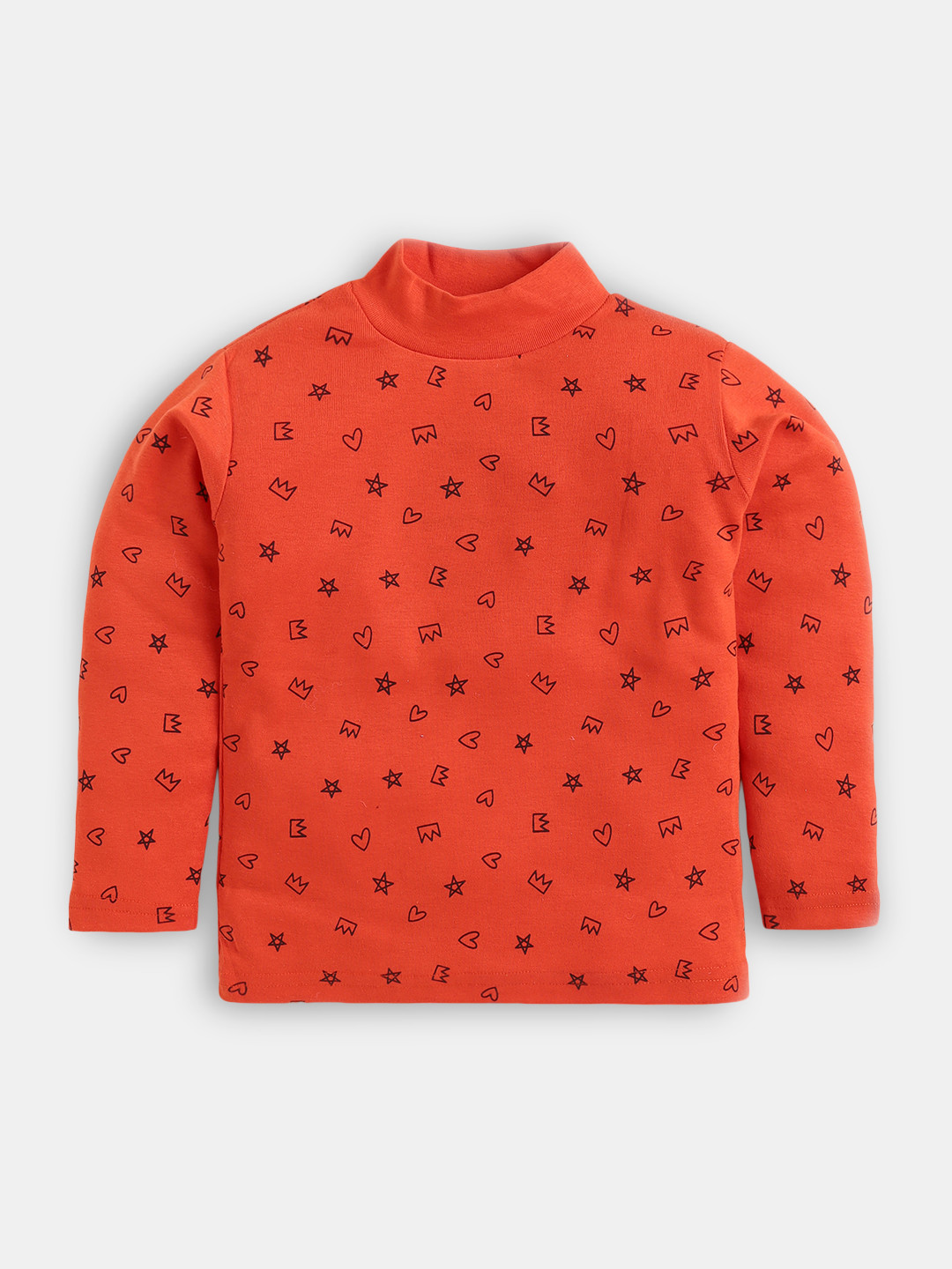 Here&Now X Game Begins High Neck Conversational Printed Top