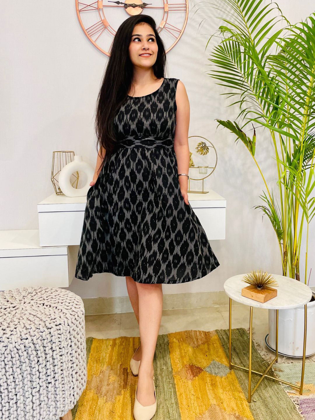 Bohemian Dream Tie Back Flared Dress