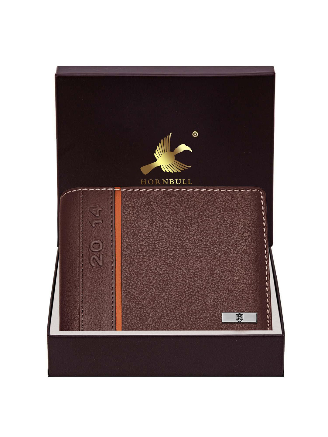 Hornbull Men Miller RFID Protected Genuine Leather Two Fold Wallet