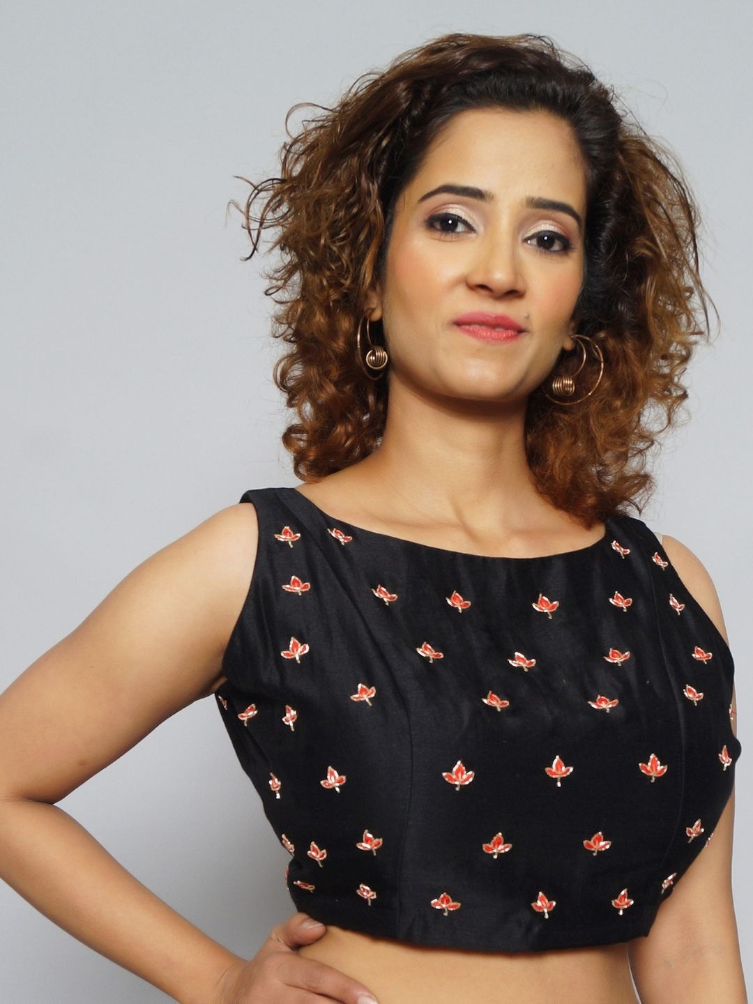 PALASH Women Embroidered Chanderi Blouse