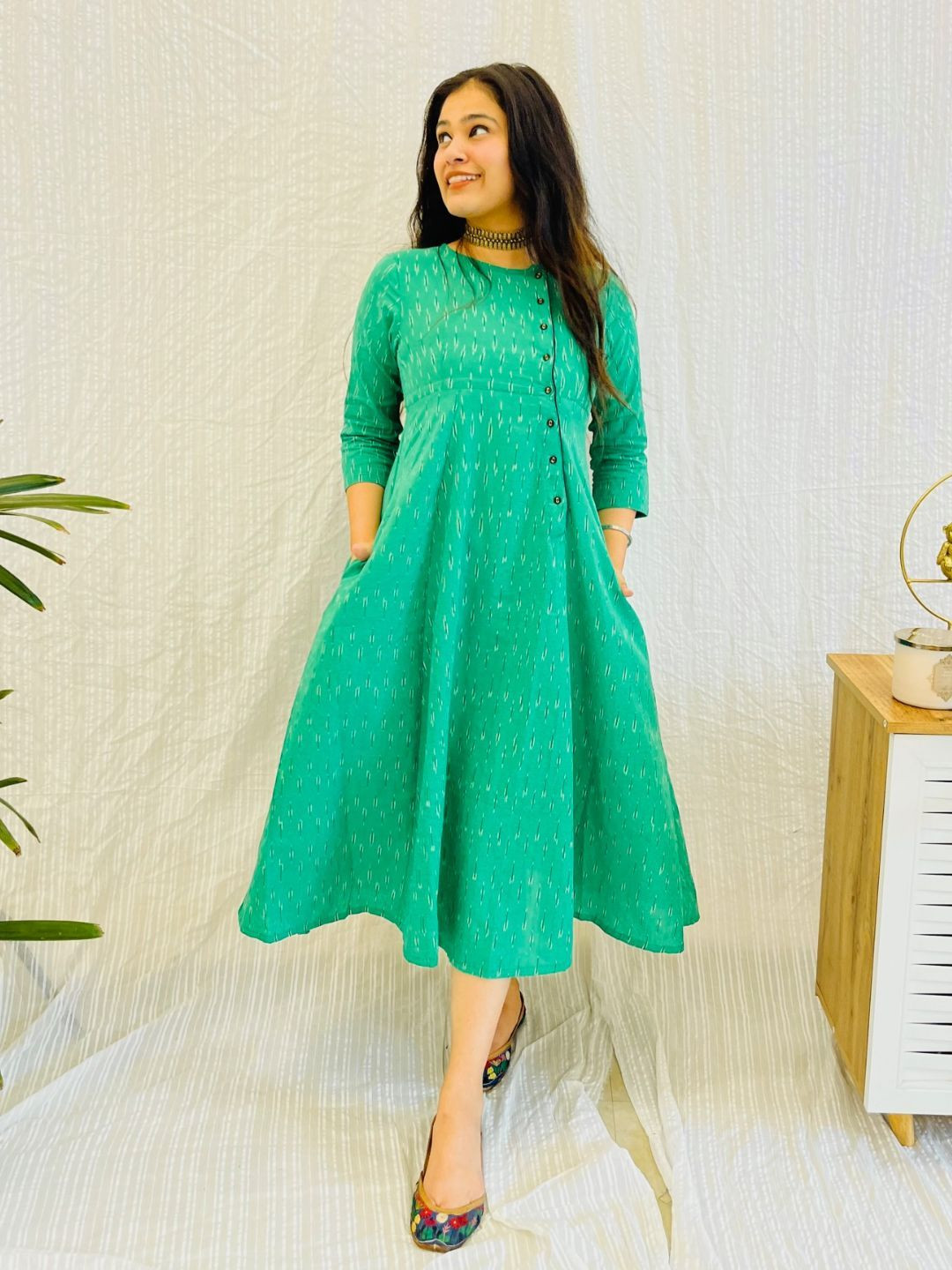 Bohemian Dream Ikat Aline Maxi Dress