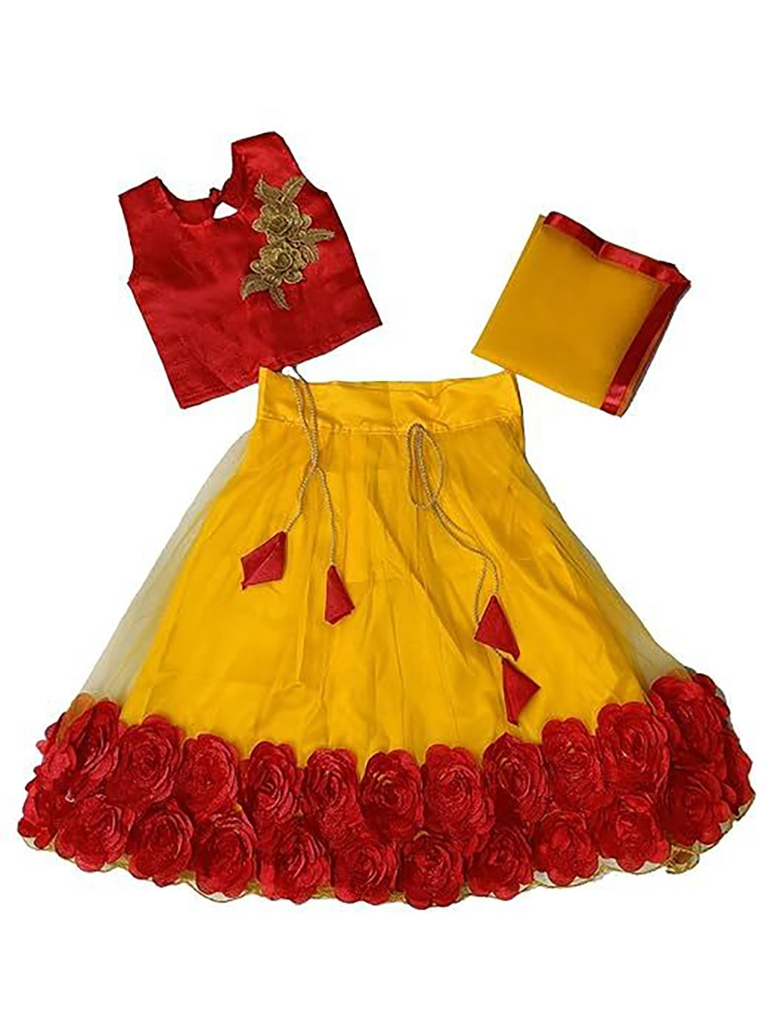 NAJARA FASHION Girls Ready to Wear Lehenga & Blouse With Dupatta