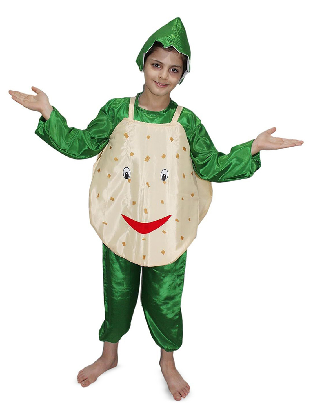 Kaku Fancy dresses Kids Fancy Dresses Potato Vegetables Costume Set