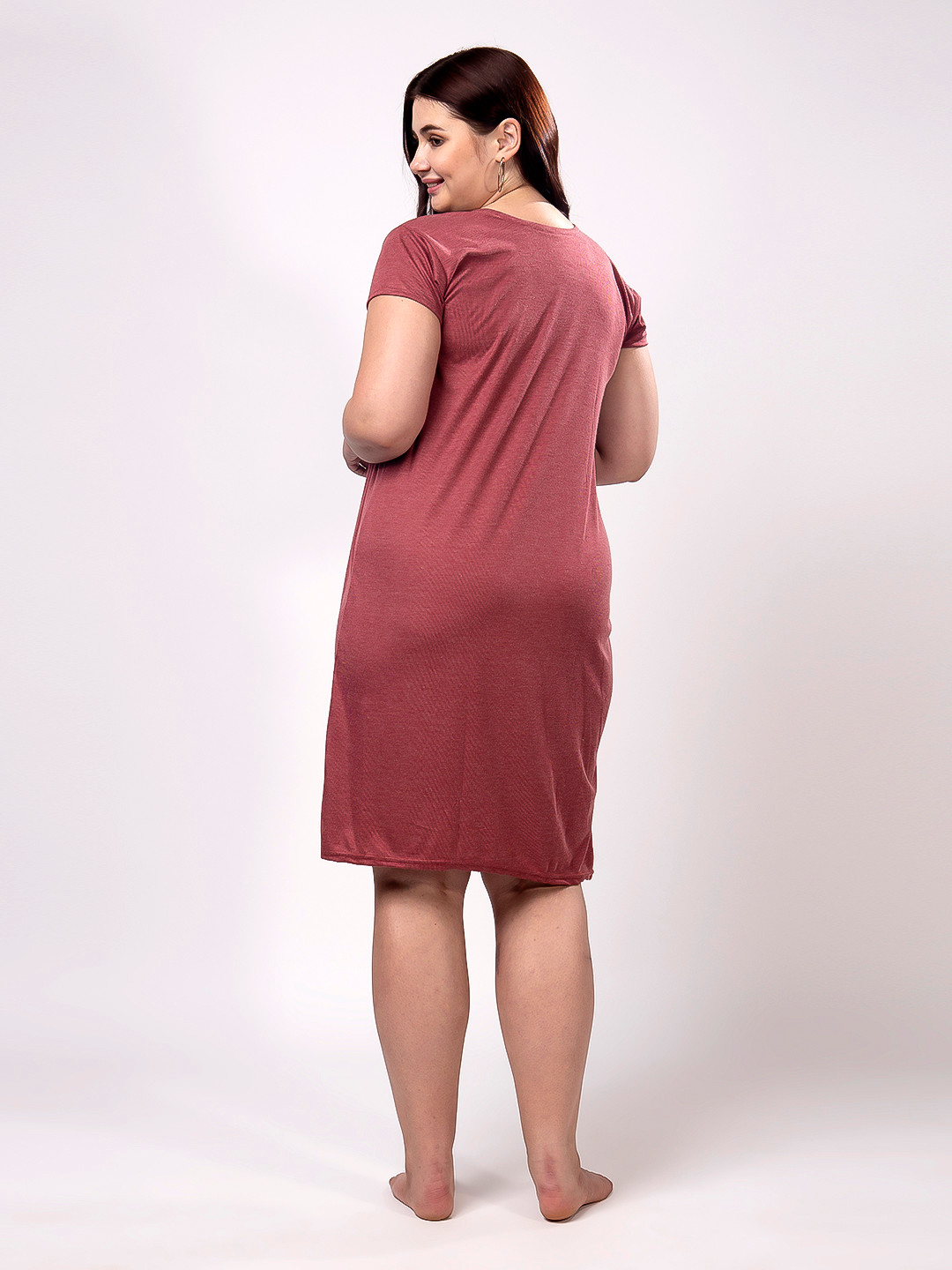 CHUI MUI  Women Regular Knee Length Nightdress