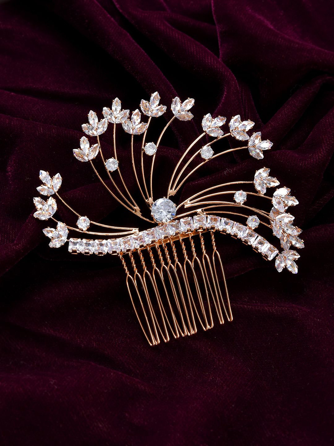 Voylla Royal Romance Jasmine Embellished Comb Pin