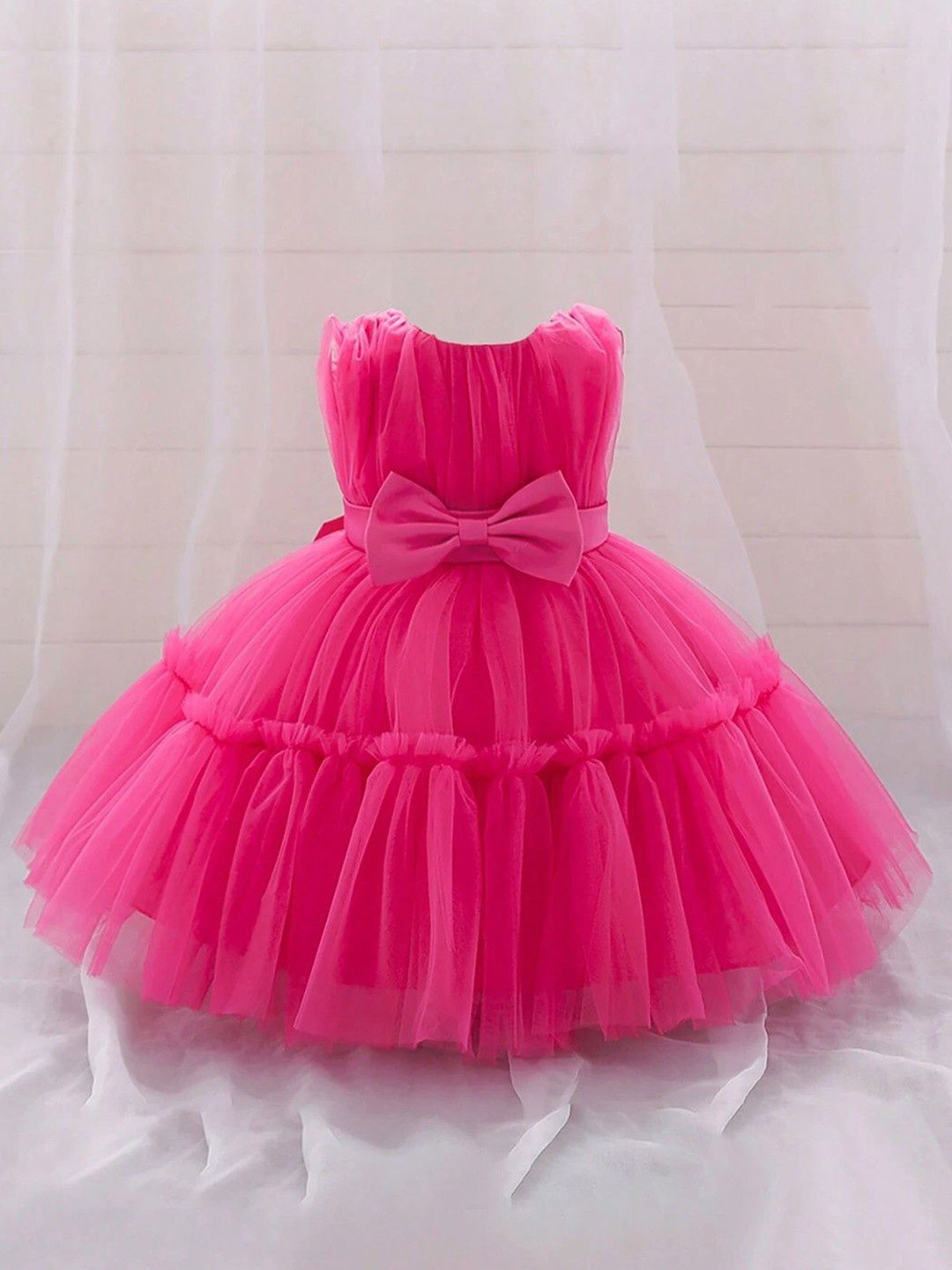 Miss & Chief Embellished Net A-Line Dress
