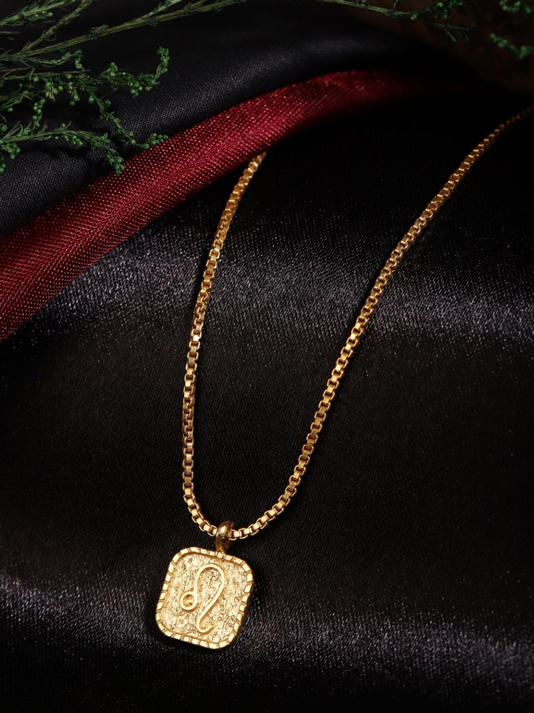 Berserk Gold-Plated Leo Pendant With Chain