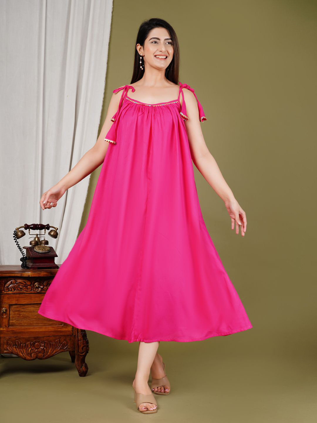 PIMU Fit & Flare Midi Dress