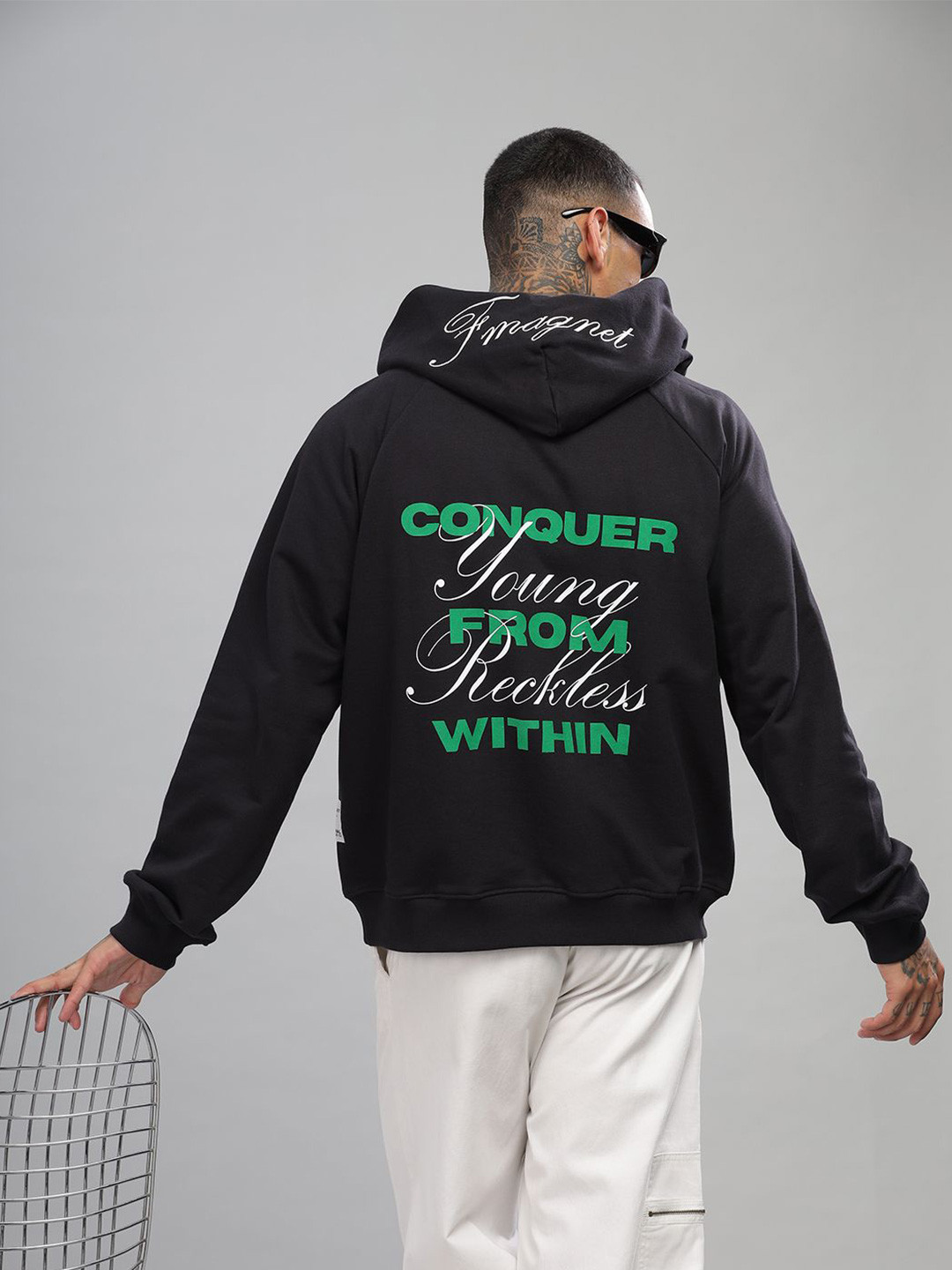 Fmagnet Clothing Unisex Conqueror Heavyweight Hooded Sweatshirt