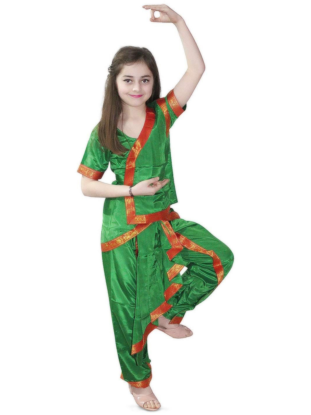 Kaku Fancy dresses Girls Odissi Classical Dance Costume Set