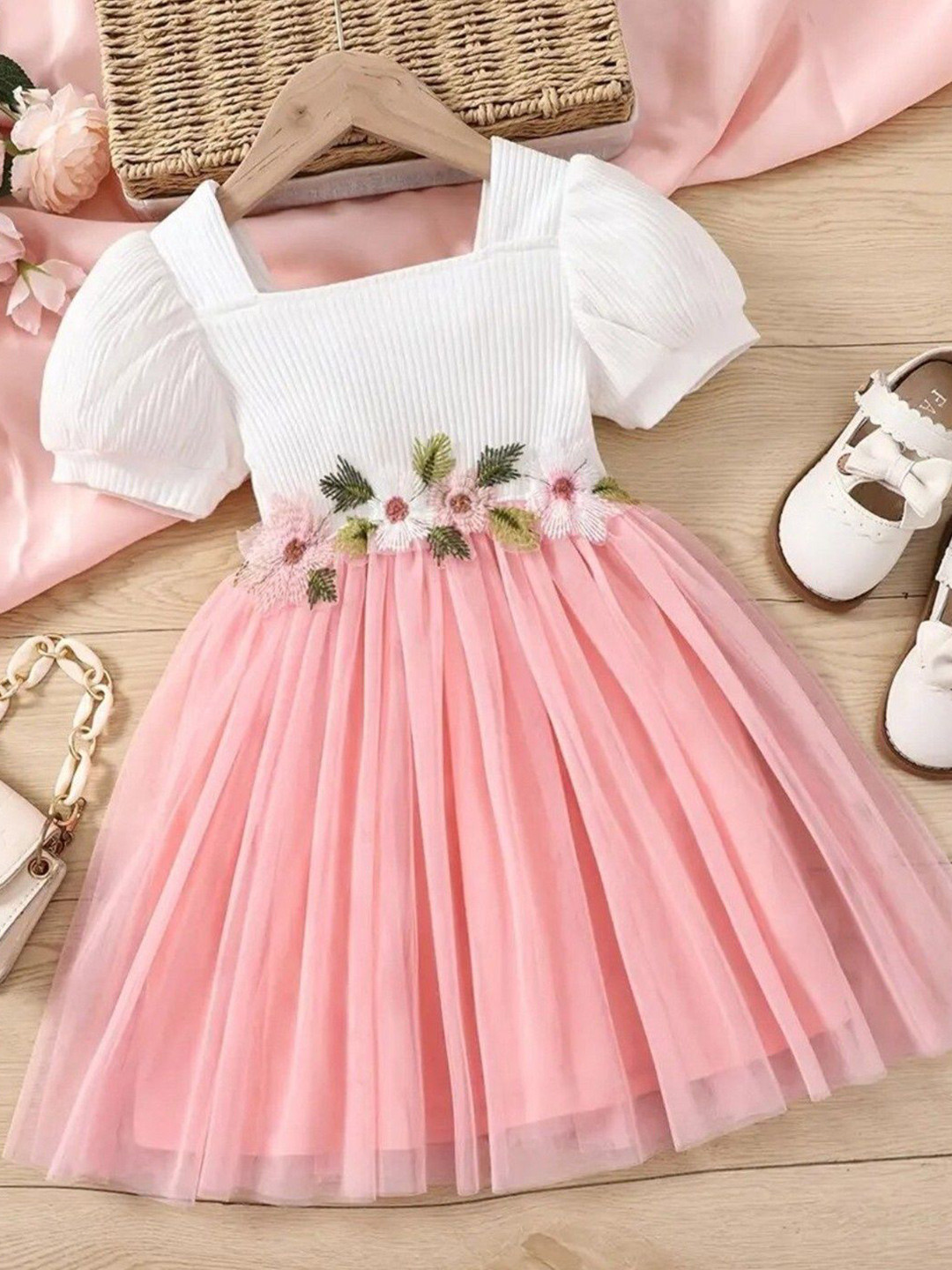 Miss & Chief Embellished A-Line Dress